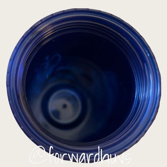 2013 Starbucks 16 Ounce Blue Floral Travel Mug - Picture 5 of 9